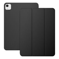 Per iPad Air 13 2024 Custodia smart tablet magnetica ultrasottile con clip bifacciale (nera)