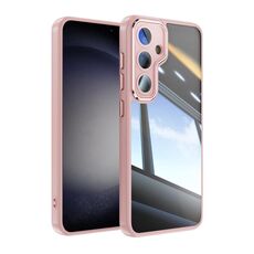 Per Samsung Galaxy S24 5G Custodia per telefono antiurto con armatura ibrida in acrilico TPU (rosa)