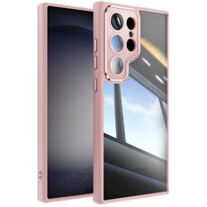 Custodia per telefono antiurto in acrilico ibrido TPU per Samsung Galaxy S24 Ultra 5G (rosa)
