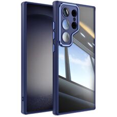 Per Samsung Galaxy S24 Ultra 5G Custodia per telefono antiurto con armatura in TPU ibrida in acrilico (blu)