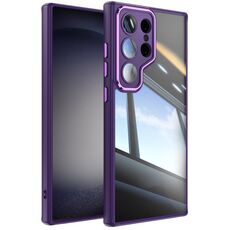 Per Samsung Galaxy S24 Ultra 5G Custodia per telefono antiurto con armatura in TPU ibrida in acrilico (viola)