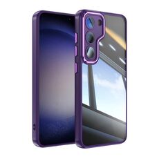 Per Samsung Galaxy S23+ 5G Custodia per telefono antiurto in acrilico ibrido in TPU con armatura (viola)