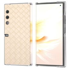 Custodia per telefono in PU con struttura trasparente per borsetta per Honor V (beige)