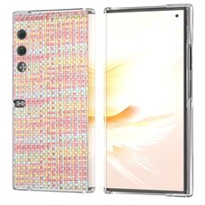Custodia per telefono in PU con cornice trasparente colorata per borsa Honor V (rosa)