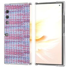 Custodia per telefono in PU con cornice trasparente colorata per borsa Honor V (viola)