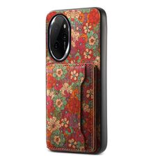 Custodia per telefono con slot per schede per Honor 100 Pro (rosso estivo)