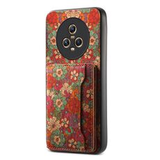 Custodia per telefono con supporto per slot per scheda Honor Magic5 (rosso estate)