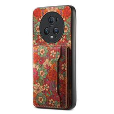Custodia per telefono con supporto per slot per scheda Honor Magic5 Pro (rosso estate)