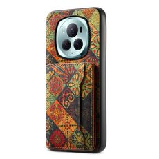 Custodia per telefono con supporto per slot per scheda Honor Magic6 Pro (giallo autunno)