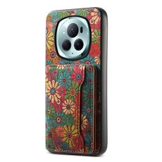 Custodia per telefono con supporto per slot per scheda Honor Magic6 Pro (verde primavera)
