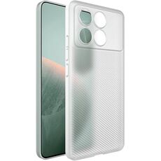 Per Xiaomi Redmi K70E 5G imak 0,7 mm Custodia per telefono ultra sottile con texture ondulata (bianco trasparente)