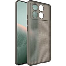 Per Xiaomi Redmi K70E 5G imak 0,7 mm Custodia per telefono ultra sottile con texture ondulata (nero trasparente)