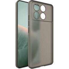 Per Xiaomi POCO X6 Pro 5G imak 0,7 mm Custodia per telefono ultra sottile con texture ondulata (nero trasparente)