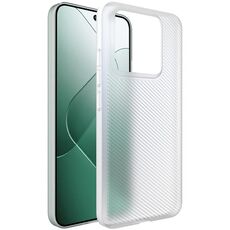 Per Xiaomi 14 5G imak 0,7 mm custodia per telefono ultra sottile con texture ondulata (bianco trasparente)