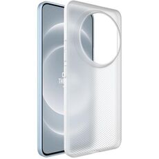 Per Xiaomi 14 Ultra 5G imak 0,7 mm Custodia per telefono ultra sottile con texture ondulata (bianco trasparente)