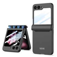 Per Samsung Galaxy Z Flip6 GKK Custodia pieghevole magnetica integrata a copertura totale per telefono (nero)