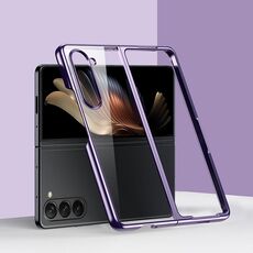 Per Samsung Galaxy Z Fold6 6D Custodia antiurto per PC galvanica per telefono (viola)
