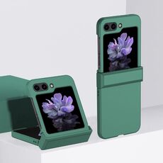 Custodia per PC Skin Feel per Samsung Galaxy Z Flip6 con cerniera (verde)