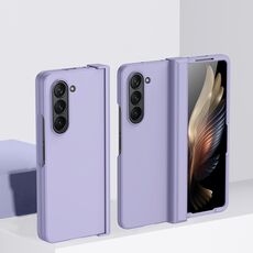 Custodia per PC Skin Feel per Samsung Galaxy Z Fold6 con cerniera (viola)