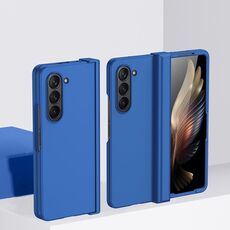 Custodia per PC Skin Feel per Samsung Galaxy Z Fold6 con cerniera (blu)
