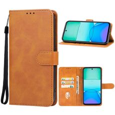 Custodia in pelle per telefono Xiaomi Redmi 13 (marrone)