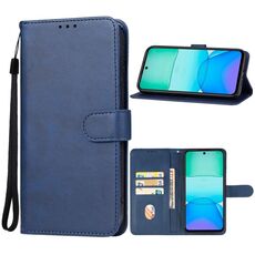 Custodia in pelle per telefono Xiaomi Redmi 13 (blu)