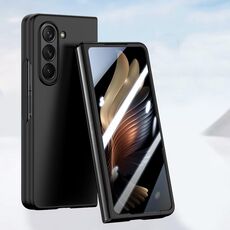 Per Samsung Galaxy Z Fold6 Custodia per telefono con iniezione di carburante integrata in PC Skin Feel (nero)