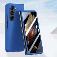Per Samsung Galaxy Z Fold6 Custodia per telefono con iniezione di carburante integrata per PC Skin Feel (blu)