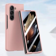 Per Samsung Galaxy Z Fold6 Custodia per telefono con iniezione di carburante integrata per PC Skin Feel (rosa)