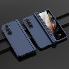 Custodia per telefono antiurto integrata per Samsung Galaxy Z Fold6 con slot per penna (blu)