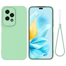 Per Honor 200 Lite Custodia per telefono antiurto in silicone liquido di colore puro globale (verde)