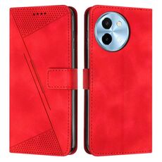 Custodia per telefono in pelle Dream Triangle per vivo Y38 5G con cordino (rosso)