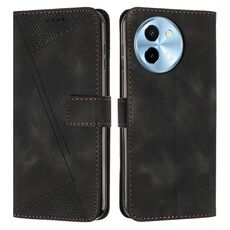 Custodia per telefono in pelle Dream Triangle per vivo Y38 5G con cordino (nero)