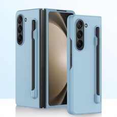 Custodia per PC integrata Skin Feel per Samsung Galaxy Z Fold6 con penna/scatola portapenne (azzurro)
