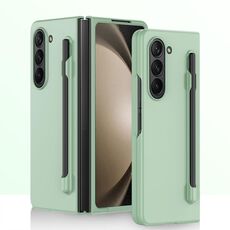 Custodia per PC integrata Skin Feel per Samsung Galaxy Z Fold6 con penna/scatola portapenne (verde chiaro)
