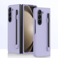 Custodia per PC integrata Skin Feel per Samsung Galaxy Z Fold6 con penna/scatola portapenne (viola)