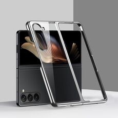 Custodia per telefono antiurto per PC galvanica per Samsung Galaxy Z Fold6 6D (argento)
