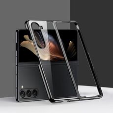 Per Samsung Galaxy Z Fold6 6D Custodia antiurto per PC galvanica per telefono (nero)