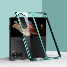 Per Samsung Galaxy Z Fold6 6D Custodia per telefono antiurto per PC galvanica (verde)