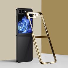 Per Samsung Galaxy Z Flip6 6D Custodia antiurto per PC galvanica per telefono (oro)