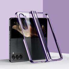 Per Samsung Galaxy Z Fold6 Custodia per telefono antiurto per PC galvanica in tre parti 6D (viola)