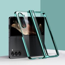 Per Samsung Galaxy Z Fold6 Custodia per telefono antiurto per PC galvanica in tre parti 6D (verde)