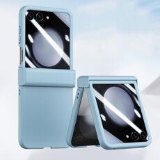 Per Samsung Galaxy Z Flip6 Custodia antiurto per telefono in tre parti con rivestimento in PC integrato (blu cielo)