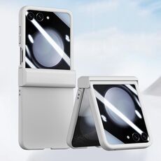 Per Samsung Galaxy Z Flip6 Custodia per telefono antiurto integrata in tre parti per PC Skin Feel (bianca)
