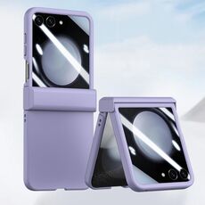 Per Samsung Galaxy Z Flip6 Custodia per telefono antiurto integrata in tre parti per PC Skin Feel (viola)
