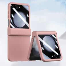 Per Samsung Galaxy Z Flip6 Custodia per telefono antiurto integrata in tre parti per PC Skin Feel (rosa)