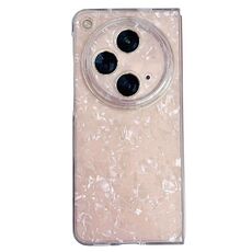Per OPPO Find N3 Custodia per telefono con texture a conchiglia perlescente (rosa)