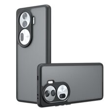 Per OPPO Reno11 Pro Global Armor Custodia per telefono TPU ibrida per PC con foro preciso (nero satinato)