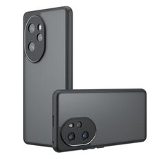 Per Honor 100 Pro Armor Custodia per telefono TPU ibrida per PC con foro preciso (nero satinato)