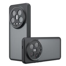 Per Xiaomi 14 Ultra Armor Precise Hole PC Hybrid TPU Custodia per telefono (nero satinato)